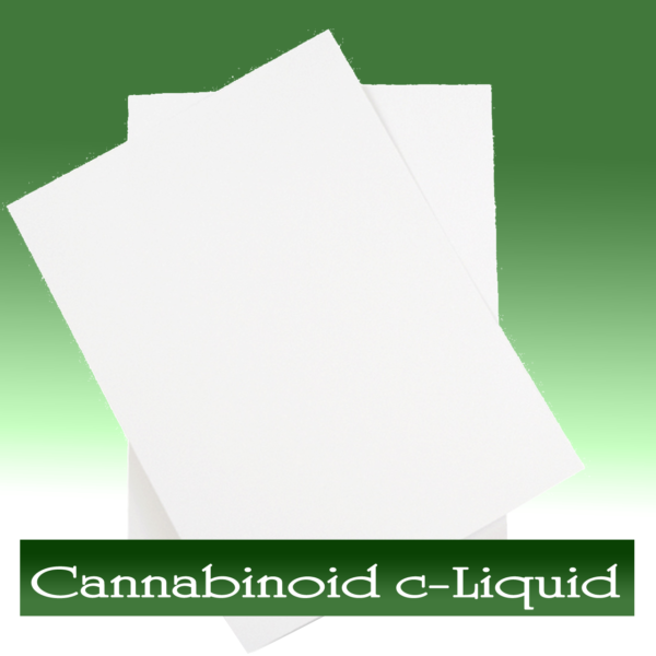 CANNABINOID C-LIQUID SPRAY ON PAPER